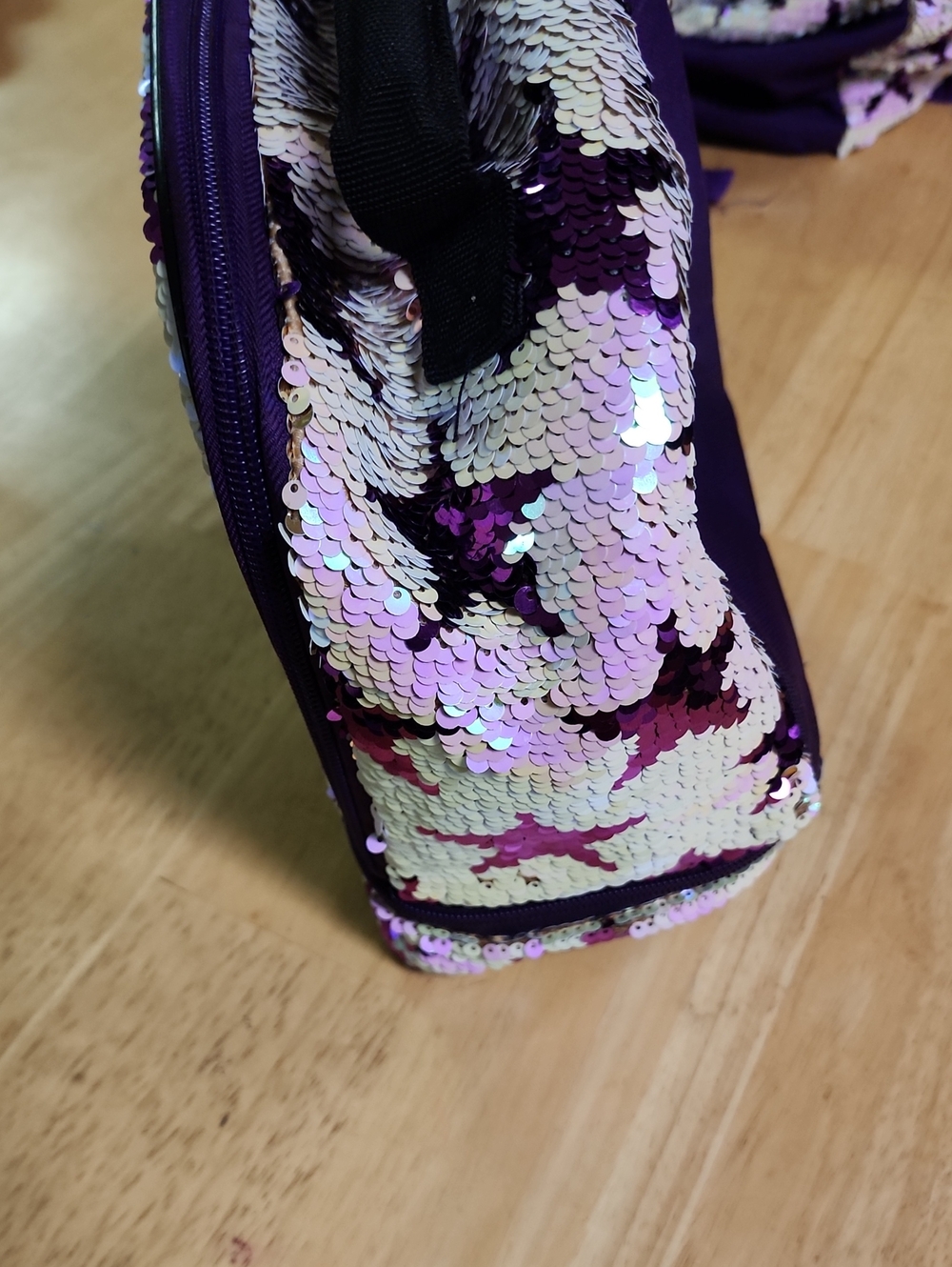 Accessory Innovations Kids Purple Reversible Sequin Star Backpack & Lunchbox Set - Picture 14 of 16